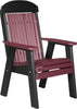 LuxCraft Cherry wood 2' Classic Highback Recycled Plastic Chair