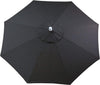LuxCraft LuxCraft 9' Market Outdoor Umbrella Canopy Replacement (Canopy Only) Spectrum Carbon Accessories 9MUSC48085