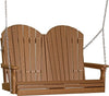 LuxCraft LuxCraft Adirondack 4ft. Recycled Plastic Porch Swing Antique Mahogany / Adirondack Porch Swing 4APSAMB