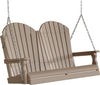 LuxCraft LuxCraft Adirondack 4ft. Recycled Plastic Porch Swing Weatherwood / Adirondack Porch Swing 4APSWW
