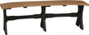 LuxCraft LuxCraft Antique Mahogany Recycled Plastic Table Bench Antique Mahogany on Black / 52" Bench P52TBAMB