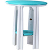 LuxCraft LuxCraft Aruba Blue Recycled Plastic 36" Balcony Table Aruba Blue On White Tables PBATABW