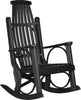 LuxCraft LuxCraft Black Grandpa's Recycled Plastic Rocking Chair (2 Chairs) Black Rocking Chair PGRBK