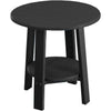 LuxCraft LuxCraft Black Recycled Plastic Deluxe End Table Black End Table PDETBK