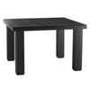 LuxCraft LuxCraft Black Recycled Plastic Square Contemporary Table Black Tables P4SCTBK