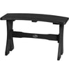 LuxCraft LuxCraft Black Recycled Plastic Table Bench Black / 28" Bench P28TBBK