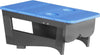 LuxCraft LuxCraft Blue Recycled Plastic Center Table Cupholder Blue on Black Accessories PCTABB