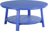 LuxCraft LuxCraft Blue Recycled Plastic Deluxe Conversation Table Blue Conversation Table PDCTB