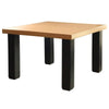LuxCraft LuxCraft Cedar Recycled Plastic Square Contemporary Table Cedar On Black Tables P4SCTCB