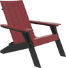 LuxCraft Luxcraft Cherry wood Urban Adirondack Chair Cherry wood on Black Adirondack Deck Chair UACCWB