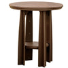 LuxCraft LuxCraft Chestnut Brown Recycled Plastic 36" Balcony Table Chestnut Brown Tables PBATCBR
