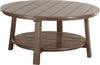 LuxCraft LuxCraft Chestnut Brown Recycled Plastic Deluxe Conversation Table Chestnut Brown Conversation Table PDCTCBR
