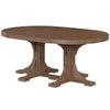 LuxCraft LuxCraft Chestnut Brown Recycled Plastic Oval Table Chestnut Brown / Bar Tables P46OTBCBR