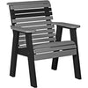 LuxCraft LuxCraft Dove Gray 2' Rollback Recycled Plastic Chair Dove Gray on Slate Outdoor Chair 2PPBDGS
