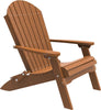 LuxCraft LuxCraft Folding Recycled Plastic Adirondack Chair Antique Mahogany Adirondack Deck Chair PFACAM