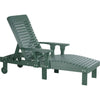 LuxCraft LuxCraft Green Recycled Plastic Lounge Chair Green Adirondack Deck Chair PLCG