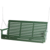 LuxCraft LuxCraft Green Rollback 5ft. Recycled Plastic Porch Swing Green Porch Swing 5PPSG