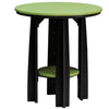 LuxCraft LuxCraft Lime Green Poly Balcony Table Dining Set Lime Green On Black / Table 0 / Chair 0 Dining Sets PBATLGB-T0-C0