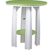 LuxCraft LuxCraft Lime Green Poly Balcony Table Dining Set Lime Green On White / Table 0 / Chair 0 Dining Sets PBATLGW-T0-C0