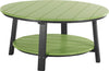 LuxCraft LuxCraft Lime Green Recycled Plastic Deluxe Conversation Table Lime Green on Black Conversation Table PDCTLGB