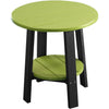 LuxCraft LuxCraft Lime Green Recycled Plastic Deluxe End Table Lime Green On Black End Table PDETLGB