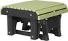 LuxCraft LuxCraft Lime Green Recycled Plastic Glider Footrest Lime Green on Black Accessories PGFLGB