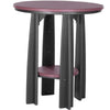 LuxCraft Cherry wood Recycled Plastic 36" Balcony Table