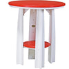 LuxCraft LuxCraft Recycled Plastic 36" Balcony Table Red On White Tables PBATRW