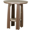 LuxCraft LuxCraft Recycled Plastic 36" Balcony Table Weather Wood On Chestnut Brown Tables PBATWWCBR