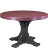 LuxCraft Cherry wood Recycled Plastic 4' Round Table