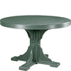 LuxCraft Green Recycled Plastic 4' Round Table