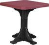 LuxCraft Cherry wood Recycled Plastic 41" Square Table