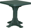 LuxCraft LuxCraft Recycled Plastic 41" Square Table Green / Bar Tables P41STBG