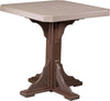 LuxCraft Weatherwood Recycled Plastic 41" Square Table