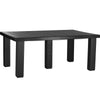 LuxCraft LuxCraft Recycled Plastic 4x6 Contemporary Table Black Tables P46CTBK