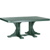 LuxCraft Green Recycled Plastic 4x6 Rectangular Table