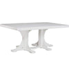LuxCraft White Recycled Plastic 4x6 Rectangular Table