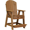 LuxCraft LuxCraft Recycled Plastic Adirondack Balcony Chair Antique Mahogany Chair PABCAM