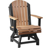 LuxCraft Cedar Recycled Plastic Adirondack Swivel Chair