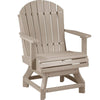 LuxCraft Weatherwood Recycled Plastic Adirondack Swivel Chair
