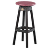 LuxCraft Cherry wood Recycled Plastic Bar Stool