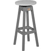 LuxCraft Dove Gray Recycled Plastic Bar Stool