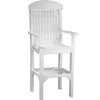 LuxCraft White Recycled Plastic Captain Chair