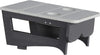 LuxCraft LuxCraft Recycled Plastic Center Table Cupholder Dove Gray on Black Accessories PCTADGB