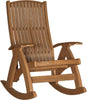 LuxCraft LuxCraft Recycled Plastic Comfort Porch Rocking Chair Antique Mahogany Rocking Chair PCRAM