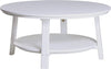 LuxCraft White Recycled Plastic Deluxe Conversation Table