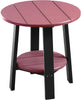 LuxCraft LuxCraft Recycled Plastic Deluxe End Table Cherrywood on Black End Table PDETCWB
