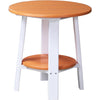 LuxCraft LuxCraft Recycled Plastic Deluxe End Table Tangerine On White End Table PDETTW