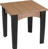 LuxCraft LuxCraft Recycled Plastic Island End Table Cedar on Black Accessories IETCB