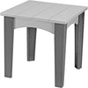 LuxCraft LuxCraft Recycled Plastic Island End Table Dove Gray on Slate Accessories IETDGS